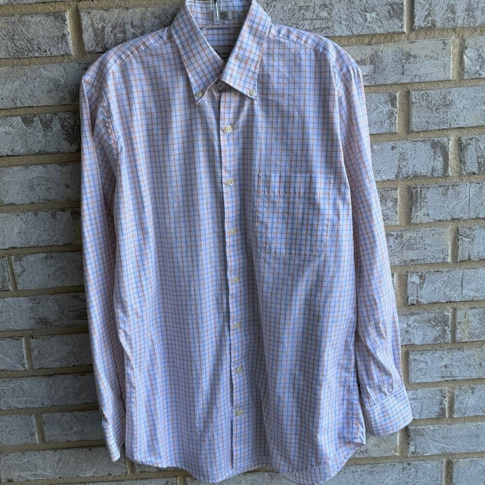 Peter Millar Long Sleeve Button Down Shirt Men's Size M.